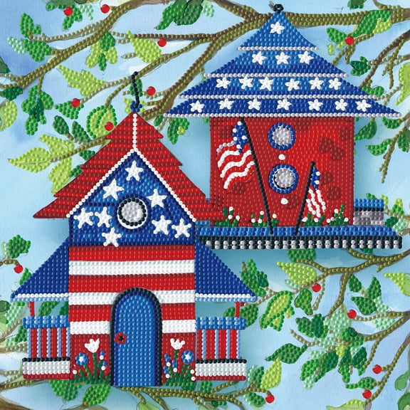 DIAMOND DOTZ® American Birdhouses Special Edition Diamond Painting Kit