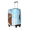 thumbnail image 2 of Bixox Washable Funny Cat Taking a Bath Printed Luggage Cover, Fashion Suitcase Protector Fits for Small luggage, 2 of 8