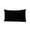 Black, variant on Leodye 1 Pack Rectangle Velvet Throw Pillow Cover Colour Waist Pillow Cushion, Soft Cozy Solid Decorative Luxury Cushion Cases for Couch Sofa Bed -11.81×19.68inch
