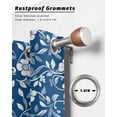 thumbnail image 6 of nqOlkjepod Outdoor Curtains for Patio Waterproof, Blue White Floral Outdoor Privacy Panels Grommet, Farmhouse Retro Botanical Leaves Blackout Outside Curtains for Porch/Cabana 54"x108", 1 Panel, 6 of 8