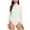 White, variant on Bodysuits for Women Long Sleeve Casual Knitted High Neck Jumpsuits Slim Compression Legging Tops Bodysuits
