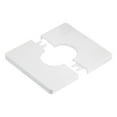 thumbnail image 5 of 4pcs Wall Split Flange, ABS Square Escutcheon Plate Wall Mount Water Pipe Cover for 1.3" Diameter Pipe White, 5 of 6