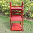thumbnail image 3 of International Caravan  Royal Fiji 3-Tier Plant Shelf Barn Red, 3 of 3