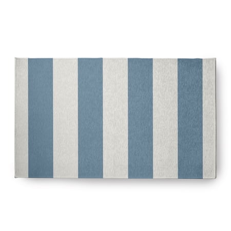 Simply Daisy 18 x 30 Graduated Stripe Chenille Rug Dusty Smoke