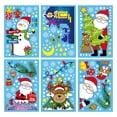 thumbnail image 4 of 6 Unids Ventana de Navidad Se Aferra Adorable Decoración Calcomanías Suministros de Vacaciones Extraíble Doble Cara Pegatinas de Navidad para Pared Zulema Se aferra la ventana de Navidad, 4 of 8