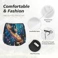 thumbnail image 4 of Rateoe Colorful Planet Universe Printed 2 in 1 Women's Workout Shorts for Athletic Gym Running Shorts with Phone Pockets-XX-Large, 4 of 7