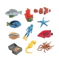 thumbnail image 1 of 11 figuras de animales marinos subacuáticos, juguetes de marinas, figuras de vida marina para decoración de escritorio, adorno para pecera., 1 of 5