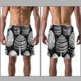 thumbnail image 3 of luoweisi Men's Beach Shorts Quick Dry Swim Trunks with Mesh Lining Easter Egg L, 3 of 5