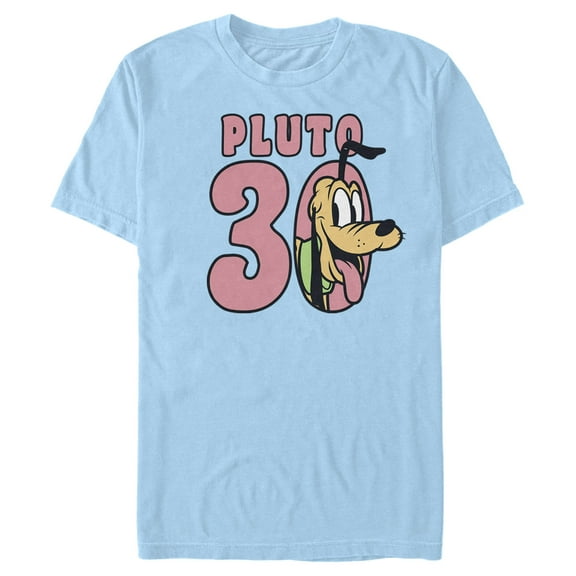 Men's Mickey & Friends Pluto Graphic Tee Light Blue Medium