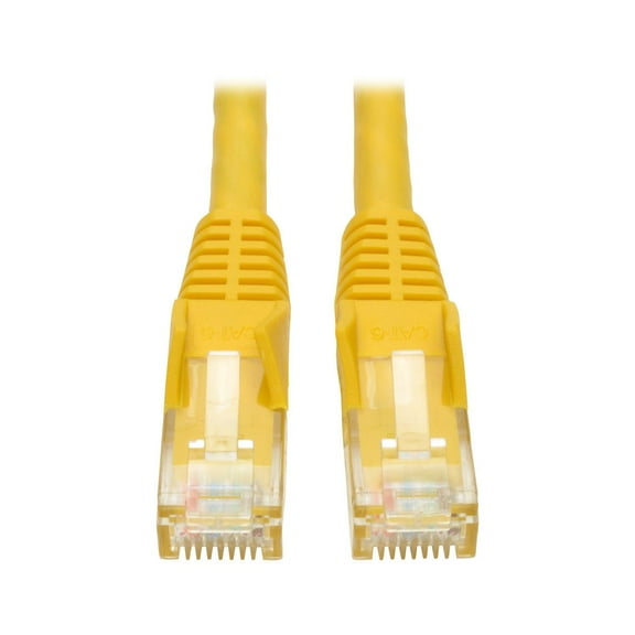 Tripp Lite 15ft Cat6 Gigabit Snagless Molded Patch Cable RJ45 M/M Yellow 15' (N201-015-YW)