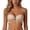 Khaki, variant on Bandeau Bra for Women Front Closure Non Slip Strapless Demi Cup Push Up Wedding Party Underwear