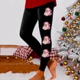 thumbnail image 1 of WILLBEST Leggings de Yoga de Cintura Alta para Mujer, Suaves, Elásticos, con Estampado Navideño, con Bloques de Color, Cómodos para Fitness Y Correr (2771) Grande, 1 of 4