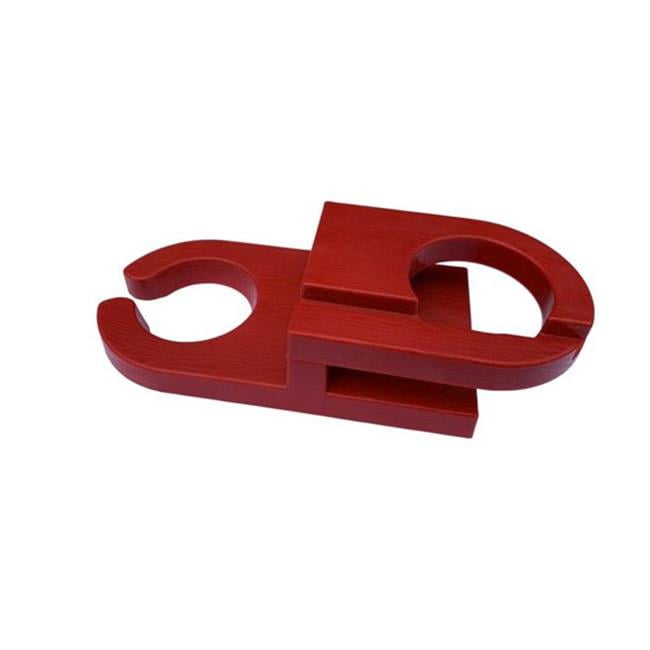 W Unlimited SW2113RD Double Sided Adirondack Chair Wine & Cup Holder, Red