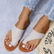 thumbnail image 5 of Sandalias de mujer de estilo nuevo de verano con parte inferior plana y puntera exterior Wmkox8yii shjk5986, 5 of 7