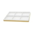 thumbnail image 5 of Segolike Bracelet Display Tray Storage Tray for Drawer 6 Grids for Rings Earrings Jewelry Organizer Bangle Holder for Showcase Selling White, 5 of 8