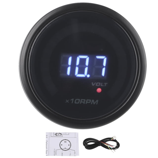 Tacho Gauge,2in 2-In-1 12V Tachometer Car RPM Gauge Car Tachometer Quality You Can Trust