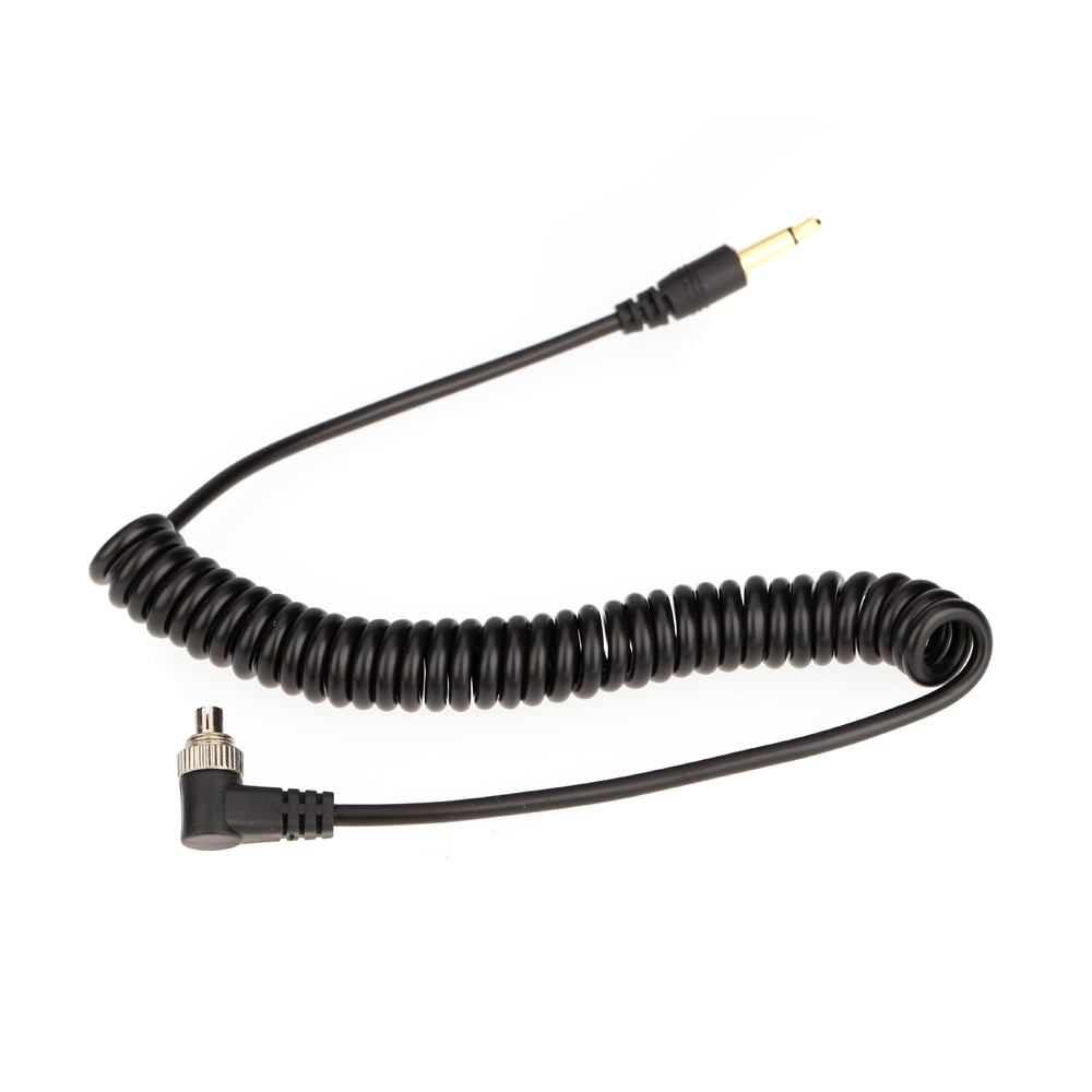 Cable del adaptador PC Sync 3,5 mm Flash PC Sync cable con conector PC para canon 