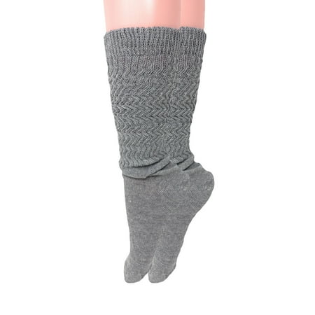 

Cotton Lightweight Slouch Socks for Women Gray 1 Pair Size 9-11