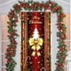 thumbnail image 5 of Cubierta de puerta de Navidad de 35 X 71 pulgadas, patrón de Santa Claus, decoración de fiesta de festival, 5 of 6