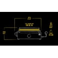 thumbnail image 4 of Dansons 100441 18 in. Table Top Portable Gas Griddle, 4 of 10