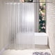 thumbnail image 2 of Cortina de ducha transparente Pantalla de baño Engrosada 3D Transparente Impermeable con ganchos EVA Suministros para el hogar seitruly  JJ24604-00, 2 of 6