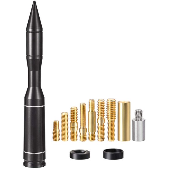 Bingfu Vehicle Bullet Style Antenna Mast Stubby Rocket Car Antenna Replacement for Ford F Series F150 Raptor F250 F350