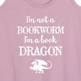 thumbnail image 3 of Instant Message - I'm A Book Dragon - Women's Racerback Tank Top, 3 of 6
