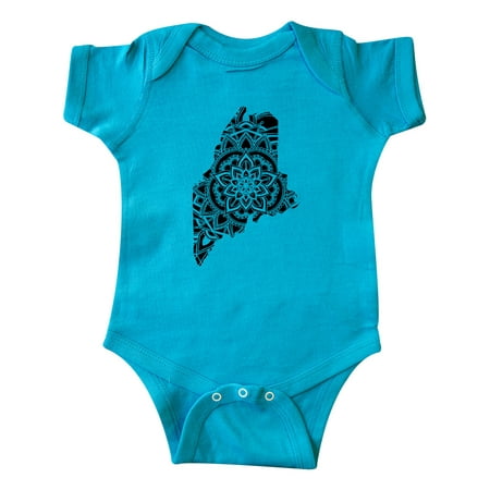 

Inktastic Maine Silhouette Mandala Gift Baby Boy or Baby Girl Bodysuit