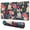 French Bulldog Dog, variant on Long Mouse Pads for Desk,German Shepherd with Pioneer Flower Desk Mats on Top Of Desks, Desk Mouse Pad Extra Large with 3mm Non-Slip Base and Stitched Edge for Gaming,Office,Work,Home 31.5"x11.8"
