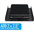 thumbnail image 2 of Kingwin Internal 2.5 to 3.5 H.D.D. Metal Mounting Kit (HDM-225-BK), 2 of 5