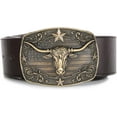 thumbnail image 3 of Cowboy Belt Buckle for Men Western Cowgirl Rodeo Longhorn Bull Belt Buckles, 3 of 7