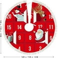 thumbnail image 5 of GZHJMY Christmas Advent Calendar Christmas Tree Skirt 48" for Indoor Outdoor Holiday Party Office Store Cupboard Decoration, 5 of 5