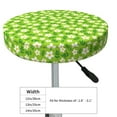 thumbnail image 4 of Pofeuu Daisies Flowers Print Round Bar Stool Covers - Super Soft and Washable Elastic Stool Cushion Slipcover Easy Clean Velvet-14 inch, 4 of 7
