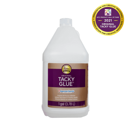 Aleene's Original Tacky Glue, 1 Gallon (128 fl oz) White Craft Glue,  Dries Clear