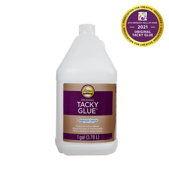 Aleene's Original Tacky Glue, 1 Gallon (128 fl oz) White Craft Glue,  Dries Clear