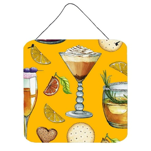 Drinks & Cocktails Gold Wall or Door Hanging Prints