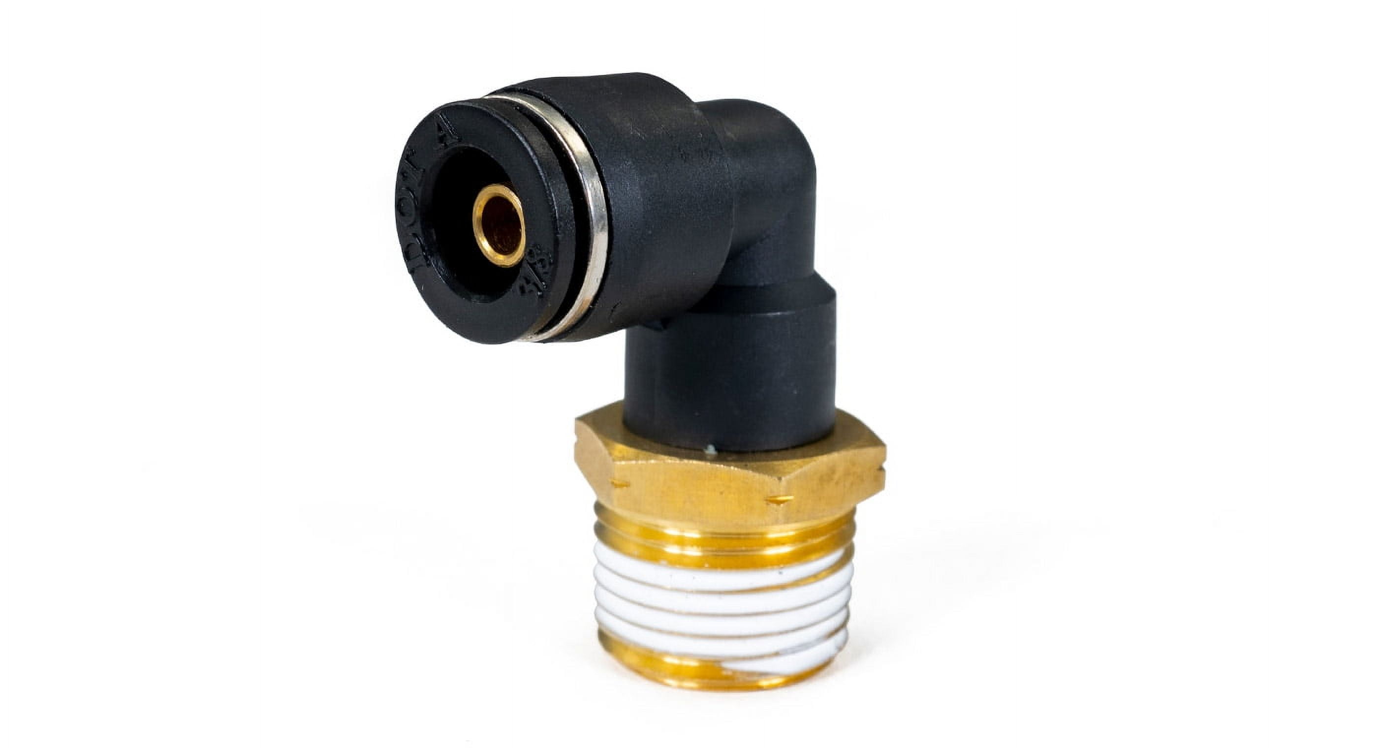 MaxLine 45 Degree Brass Elbow Fitting - 1/2" NPT Pipe Thread For Air Systems & Plumbing