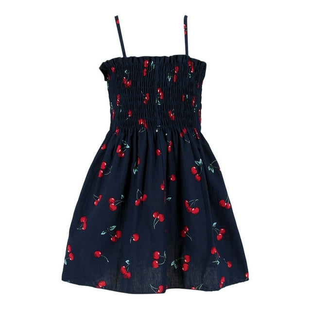 Robes Sans Manches d'Été Imprimées pour Fille Tout-Petits Robe Décontractée Vêtements Enfants Robe Fille Vêtements Taille 2-3T