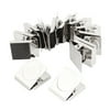 Unique Bargains Magnetic Clips 12 Pack Magnet Metal Clips, Whiteboard Magnet Clip Strong Refrigerator Magnets Clips for Home, Hanging Photos, Memo Note, Silver Tone