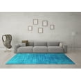 thumbnail image 3 of Ahgly Company Indoor Rectangle Persian Turquoise Blue Bohemian Area Rugs, 7' x 10', 3 of 4