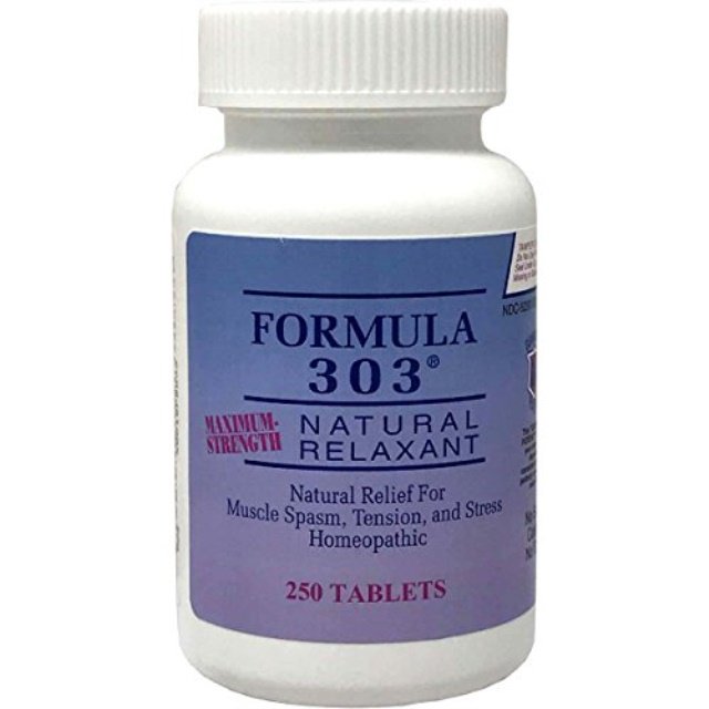 Dee Cee Labs Formula 303 Maximum Strength Natural Relaxant Tablets, 250
