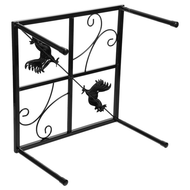 BESTYASH Soporte Para Comedero Elevado De Hierro Negro Para Pollos Y