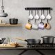 thumbnail image 1 of Gancho de cocina para tazas, palas, cucharas, gancho moderno y sencillo de longitud, gancho para montaje en pared, 1 of 7