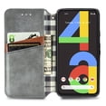 thumbnail image 5 of Étui pour Google Pixel 4a 4G à Rabat Portefeuille à Rabat Magnétique Protecteur - Gris, 5 of 5