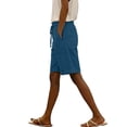 thumbnail image 6 of Women 5'' Quick Dry Running Athletic Shorts High Waisted Workout Gym Split Drawstring Short with 2 Pocket, 6 of 8