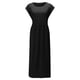 thumbnail image 4 of TopLLC Vestidos de verano para mujer,Vestido largo para mujer,Vestido largo de algodón con cuello redondo, sin mangas, cuello redondo, estilo retro, talla grande,Vestidos de verano para mujer,Black,S, 4 of 6