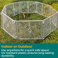 thumbnail image 6 of MyPet Paws Petyard 8-Panel Plastic Indoor and Outdoor Playpen for Dogs, Gray, 6 of 10