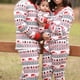 thumbnail image 2 of Conjunto de pijamas de manga larga con estampado navideño para padres e hijos, ropa para el hogar, europea y americana, en stock, 2024, 2 of 5