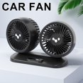 thumbnail image 4 of Ventilador Refrigeración para Coche Eléctrico Enfriador Automático 12V Y 24V Viento Doble Cabezal Alimentado Por USB, 4 of 9