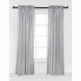 thumbnail image 3 of Bacati Panel Grey Pin Stripe Rod Pocket Light Filtering Curtain, 42” x 84”, 3 of 4